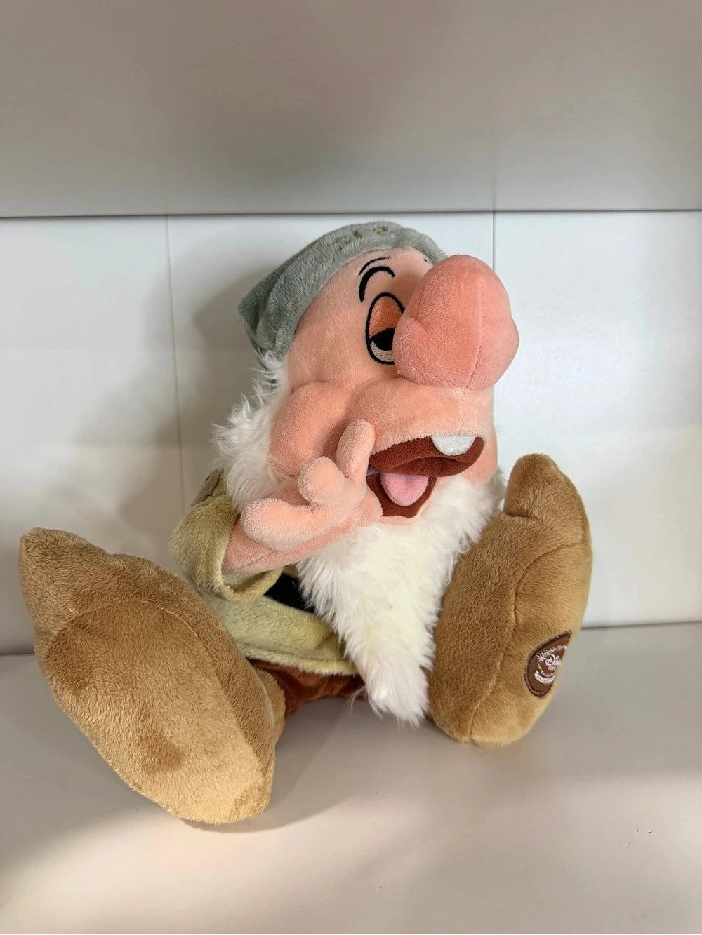 Disney sleepy Plush Stuffed Animal Green Brown